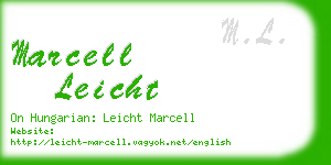 marcell leicht business card